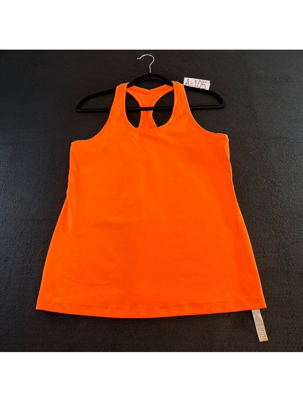 CRZ YOGA Women’s XL Neon Orange Racerback Athletic Tank Top Workout Running